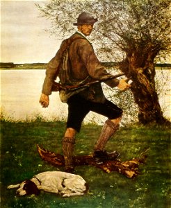 Wilhelm Leibl - Der Jäger (Anton Freiherr v. Perfall), 1876