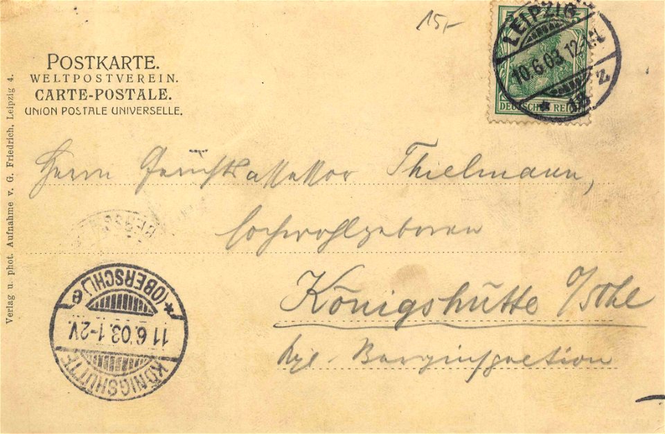 Leipzig, Sachsen - Kunstakademie und Reichsgericht (back) (Zeno Ansichtskarten)