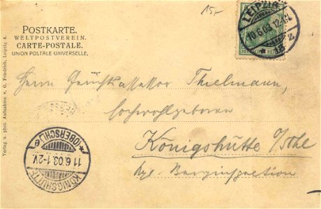 Leipzig, Sachsen - Kunstakademie und Reichsgericht (back) (Zeno Ansichtskarten)