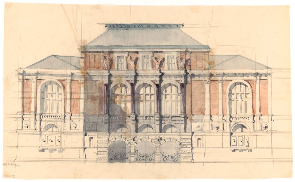 Lenox Library, New York, New York. Elevation LCCN2016652755