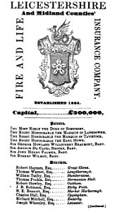 Leicestershire and Midland Counties' Fire and Life Insurance Company 01