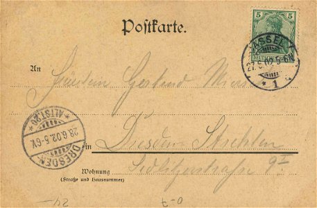 Leipzig, Sachsen - Untern Buden (back) (Zeno Ansichtskarten)
