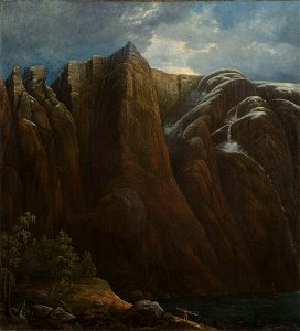 Carl Peter Lehmann - The Mountain Kallali in Lysefjorden - NG.M.03281 - National Museum of Art, Architecture and Design