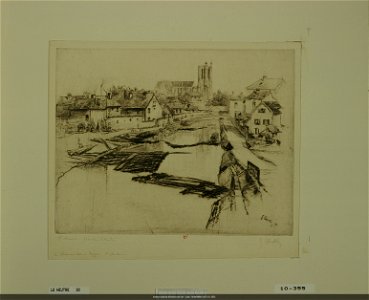 Leheutre - Le Port au bois, à Troyes (1ère planche), NUM Mfilm 347 (10, 355)