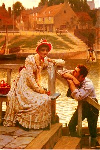 Leighton-Courtship. Free illustration for personal and commercial use.