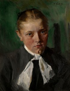 Wilhelm Leibl - Bauernmädchen
