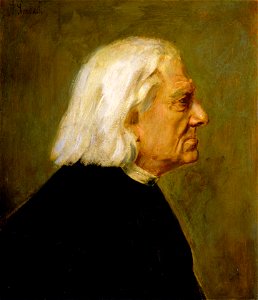 Franz von Lenbach - Franz von Liszt (1884). Free illustration for personal and commercial use.