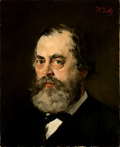 Wilhelm Leibl - Porträt des Appellationsrats Stenglein (1871)
