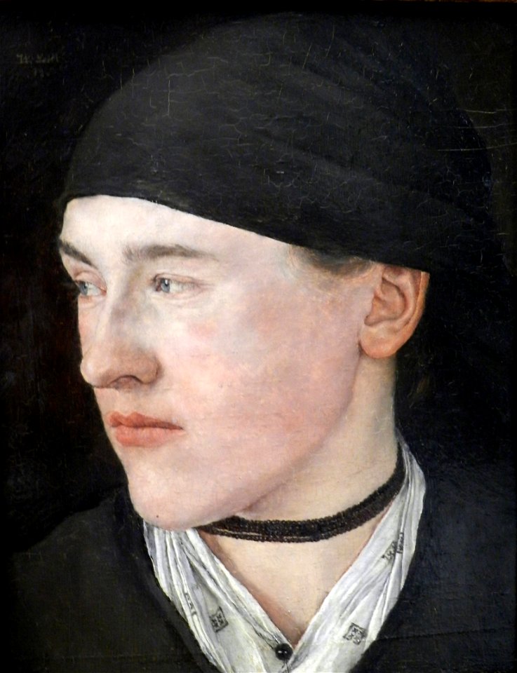 Wilhelm Leibl - Mädchenkopf (Dachauerin)