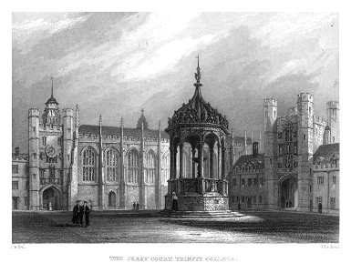 LeKeux - Cambridge, c1840 - Trinity 02, Great Court - memorialsofcambr01wriguoft 0034