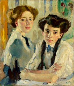 Leo Putz Blond und Brünett c1913
