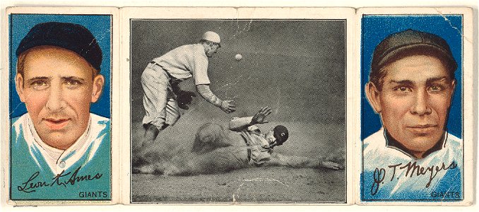 Leon Ames-John T. Meyers, New York Giants, baseball card portrait LCCN2008678472