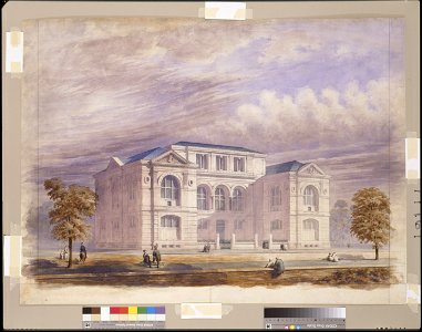 Lenox Library, New York City. Perspective rendering LCCN2010652600