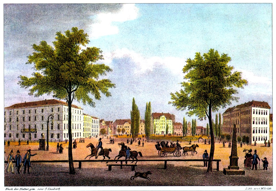 Leipzig Esplanade c1840
