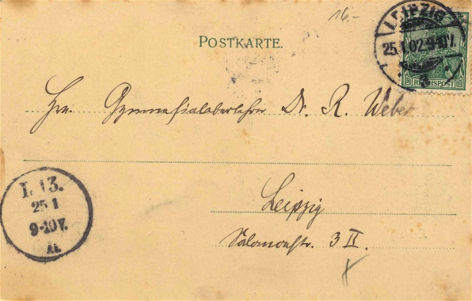 Leipzig, Sachsen - Rossplatz (2) (back) (Zeno Ansichtskarten)