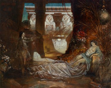 Leo Diet Ägyptische Szene 1885