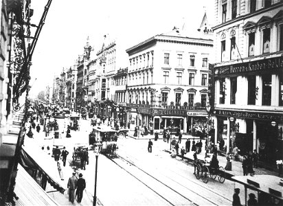 Leipziger Straße Ecke Friedrichstraße vor 1900