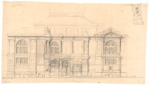 Lenox Library, New York, New York. Elevation LCCN2016652756