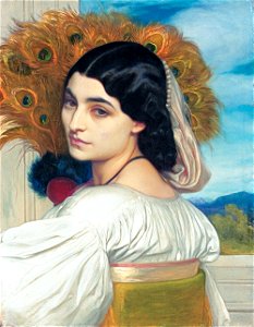 Frederic Leighton - Pavonia. Free illustration for personal and commercial use.