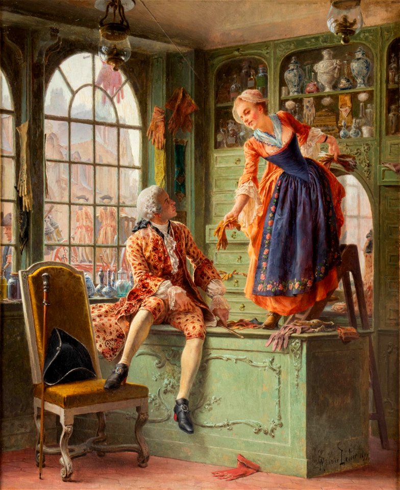 The Seller of Gloves (Marchand de Gants) by Maurice Leloir
