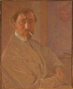 Leon Kaufmann - Autoportret z papierosem
