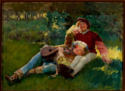 Leon Wyczółkowski - Merry children - MP 2484 MNW - National Museum in Warsaw
