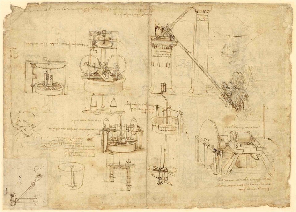Leonardo da Vinci - Ambrosiana-Codice-Atlantico-Codex-Atlanticus-f-1069-recto
