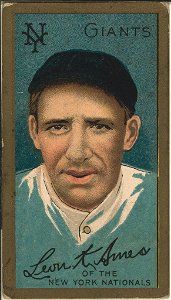 Leon Ames, New York Giants, baseball card portrait LCCN2008677484
