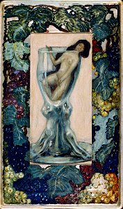Leo Putz - Mädchen im Glas - G 12377 - Lenbachhaus