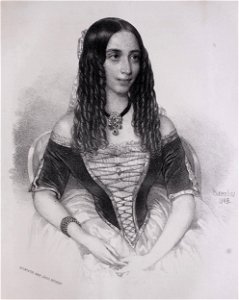 Lemouton Emília portréja (Barabás Miklós, 1845)
