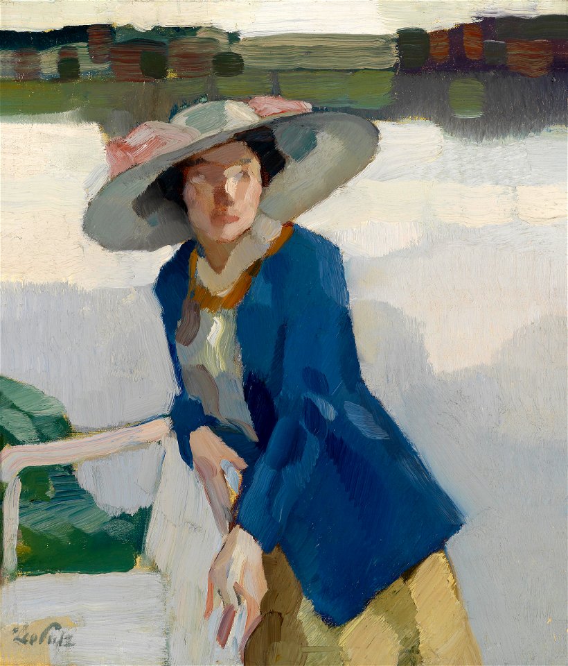 Leo Putz Frieda am Langenbürger See c1909