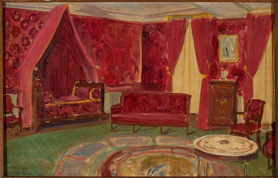 Leon Kamir-Kaufmann - Bonaparte's bedroom - MP 489 MNW - National Museum in Warsaw