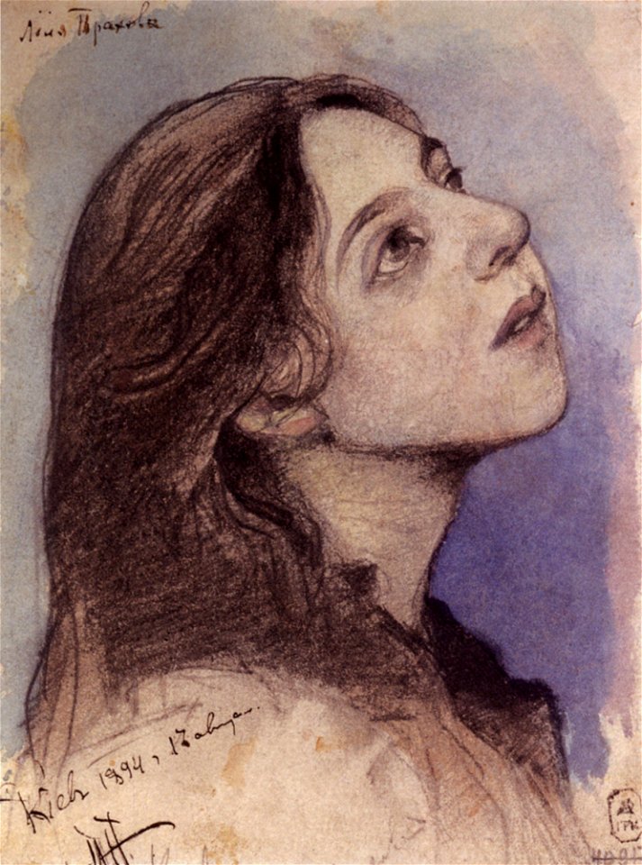 Lelya Prakhova (S.Barbara sketch), 1894 by M.Nesterov