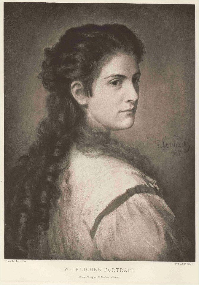 Lenbach Weibliches Portrait