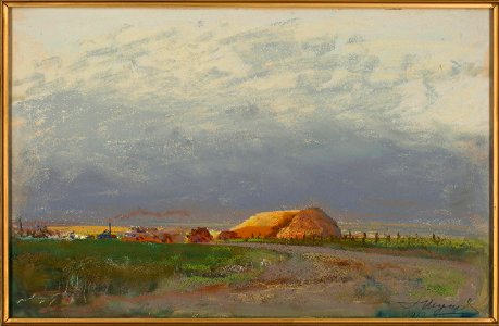 Leon Wyczółkowski - Młocka na Ukrainie