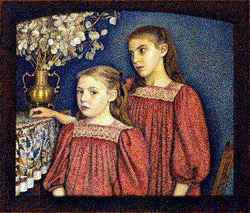Lemmen, Georges - The Two Sisters or The Serruys Sisters - Google Art Project. Free illustration for personal and commercial use.