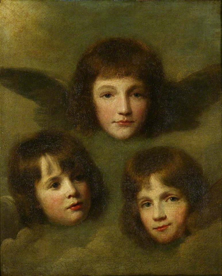 Lemuel Francis Abbott (1760-1803) (attributed to) - The Three Daughters of the Reverend Sir Herbert Croft (1748–1816), 5th Bt, as Cherubim - 537607 - National Trust