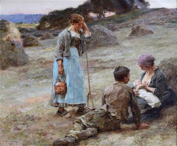 Leon-Augustin Lhermitte - The Baby's Hour - 1924.902.1 - Reading Public Museum