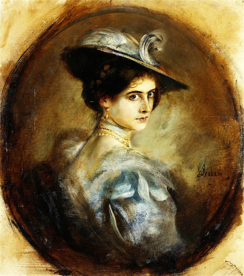 Franz von Lenbach - Portrait of a Lady
