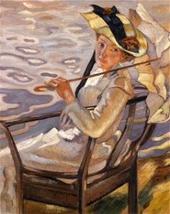 Leo Putz Im Sonnenlicht c1921. Free illustration for personal and commercial use.