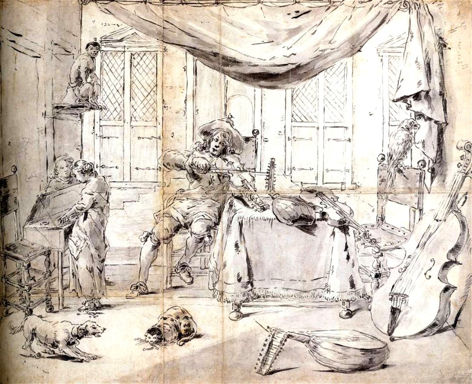 Leonaert Bramer - Musicians in an Interior - WGA03099