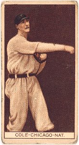 Leonard Cole, Chicago Cubs, baseball card portrait LCCN2008677963