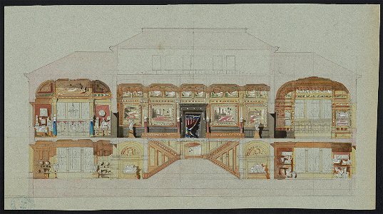 Lenox Library, New York, New York. Interior elevation LCCN2016652753