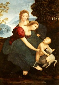 Leonardo da Vinci (1452-1519) (after) - The Virgin and Child with Saint Anne - 732382 - National Trust