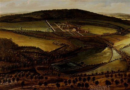Leonard Knyff - The North Prospect of Hampton Court, Herefordshire - Google Art Project