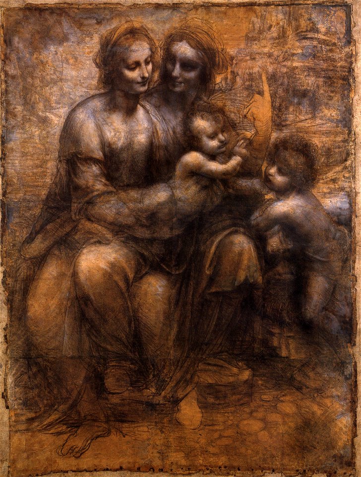 Leonardo - St. Anne cartoon-alternative