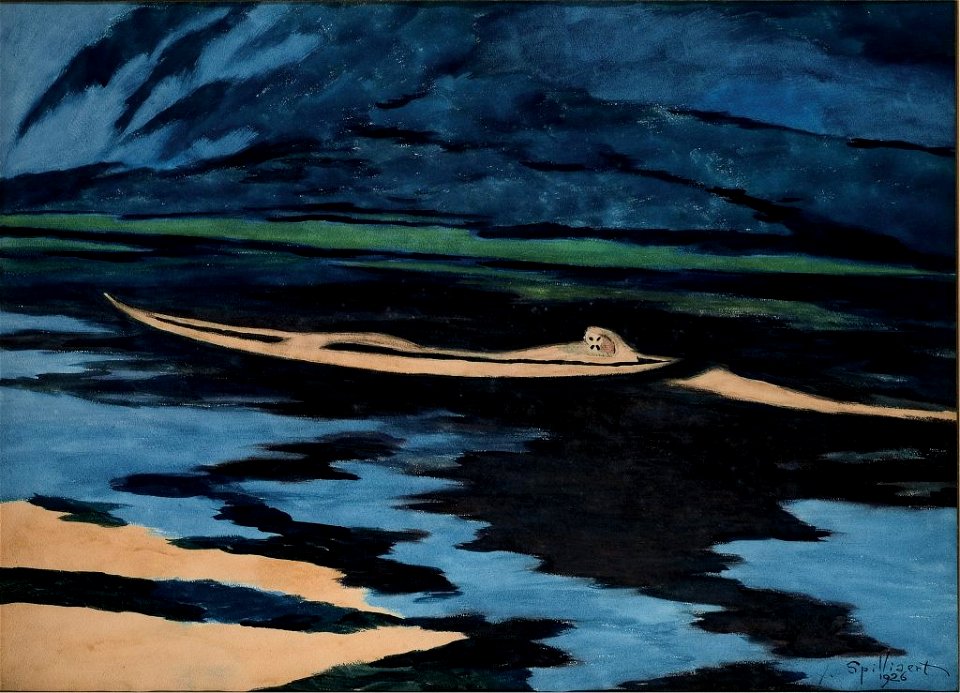 Leon Spilliaert, The Shipwrecked, 1926. Watercolour, gouache, Indian ink and pen on paper, 54.2 x 75.3 cm. Private collection. Photo Luc Schrobiltgen