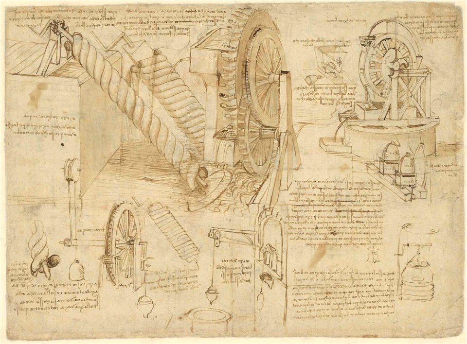 Leonardo da Vinci - Ambrosiana-Codice-Atlantico-Codex-Atlanticus-f-26-verso