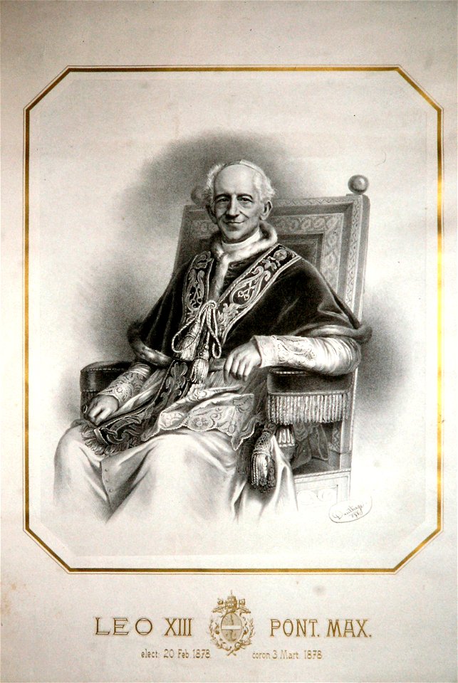 Leo XIII Dauthage Litho