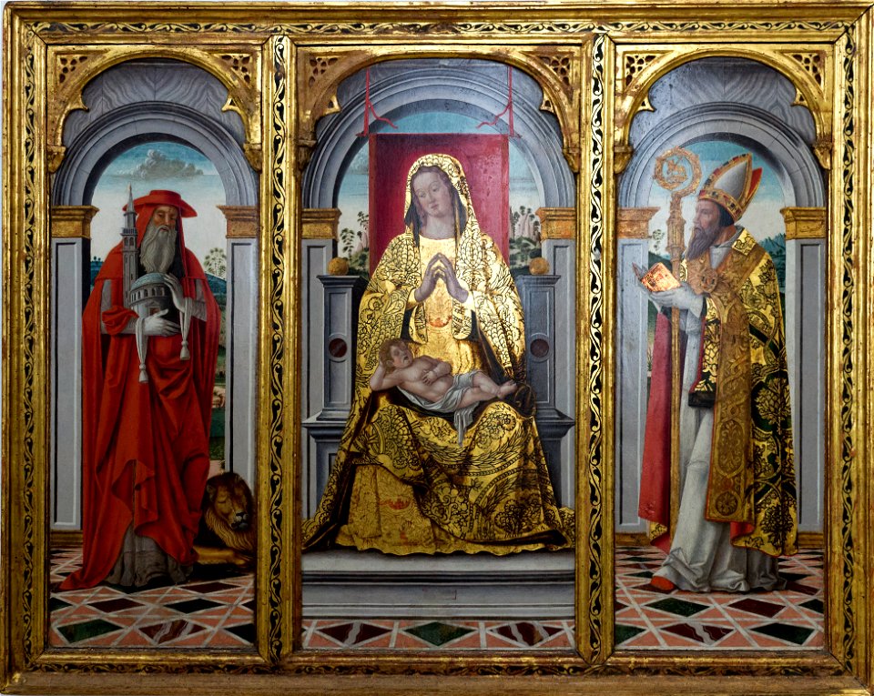 Leonardo Boldrini - Madonna tra San Girolamo e Sant'Agostino